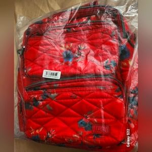 Lug Bouquet Red Compass Crossbody Bag NWT